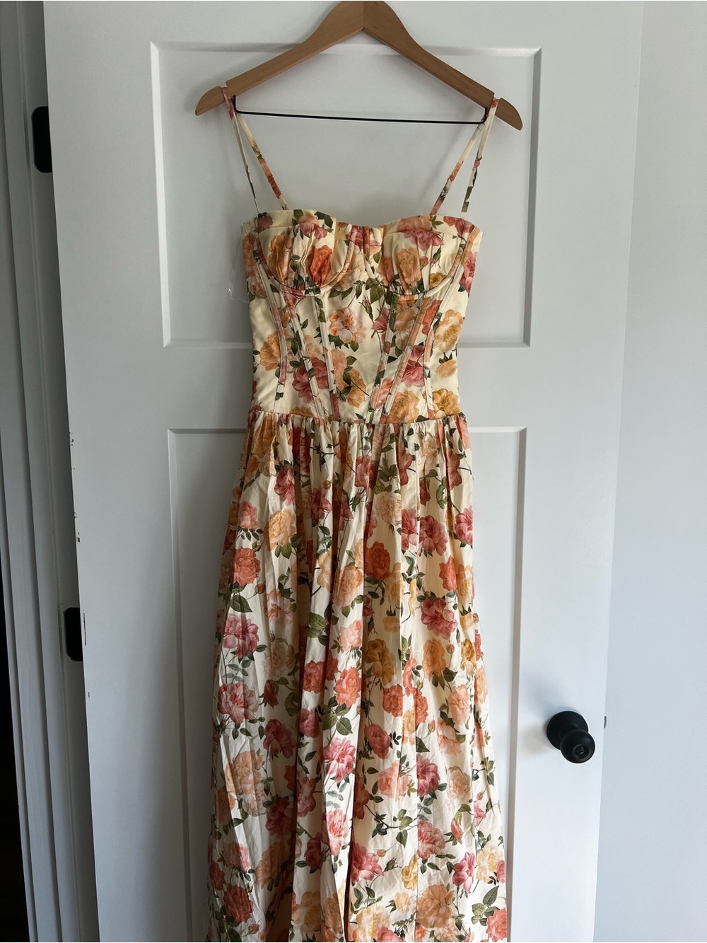 House of Cb RONA
Warm Rose Print Cotton Maxi Dress